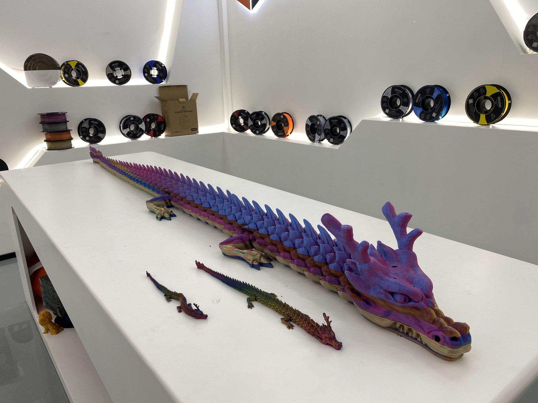 What impact have 3D-printed dragons had on different industries?